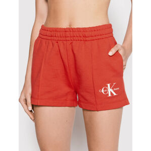 Calvin Klein dámské červené teplákové šortky